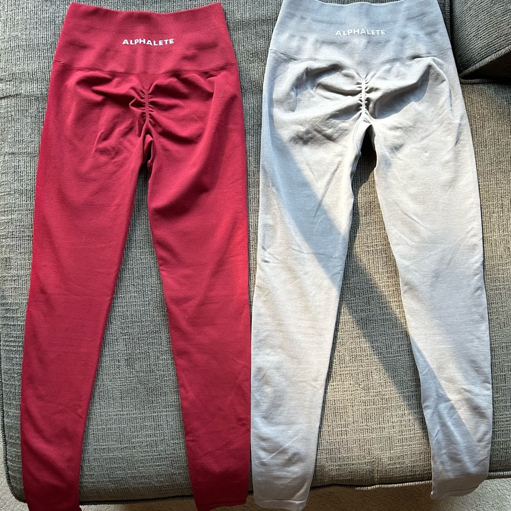 Alphalete leggings size XSmall. $80 for both!